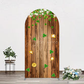 Aperturee - Aperturee Sparkle Light Clover Wooden St Patrick Arch Backdrop