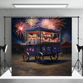Aperturee - Aperturee Sparkle Trolley Shelf Independence Day Photo Backdrop