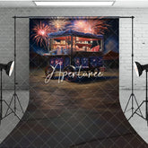 Aperturee - Aperturee Sparkle Trolley Shelf Independence Day Sweep Backdrop