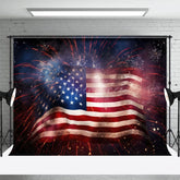 Aperturee - Aperturee Sparkle Usa Flag Independence Day Photo Backdrop