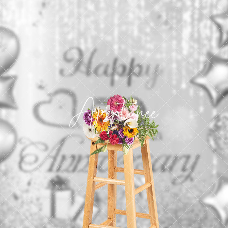 Aperturee - Aperturee Sparkling Balloon Gift Box 50Th Anniversary Backdrop