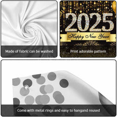 Aperturee - Aperturee Sparkling Bokeh Champagne 2025 Garage Door Banner