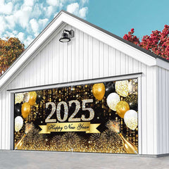 Aperturee - Aperturee Sparkling Bokeh Champagne 2025 Garage Door Banner