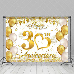 Aperturee - Aperturee Sparkling Gold Ribbons 30Th Anniversary Backdrop