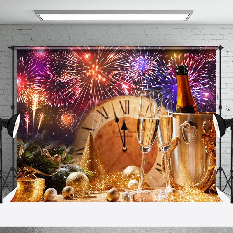 Aperturee - Aperturee Sparkling New Years Eve Celebration Shiny Holiday Backdrop