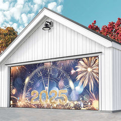 Aperturee - Aperturee Sparks Bokeh 2025 Clock Bokeh Garage Door Banner