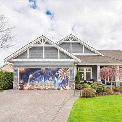 Aperturee - Aperturee Sparks Bokeh 2025 Clock Bokeh Garage Door Banner