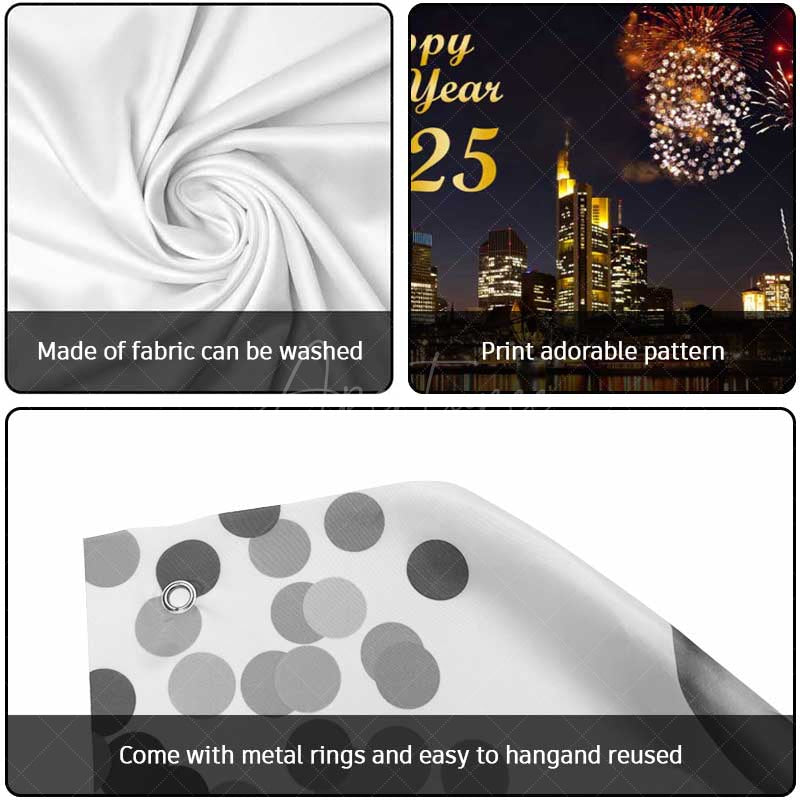 Aperturee - Aperturee Sparks Night Sky Modern Led City Garage Door Banner