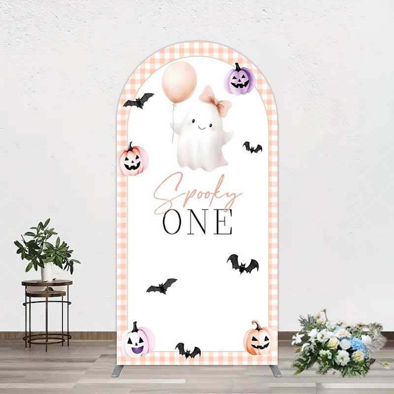 Aperturee Aperturee Spooky One Boo 1St Halloween Birthday Arch Backdrop