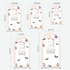 Aperturee Aperturee Spooky One Boo 1St Halloween Birthday Arch Backdrop