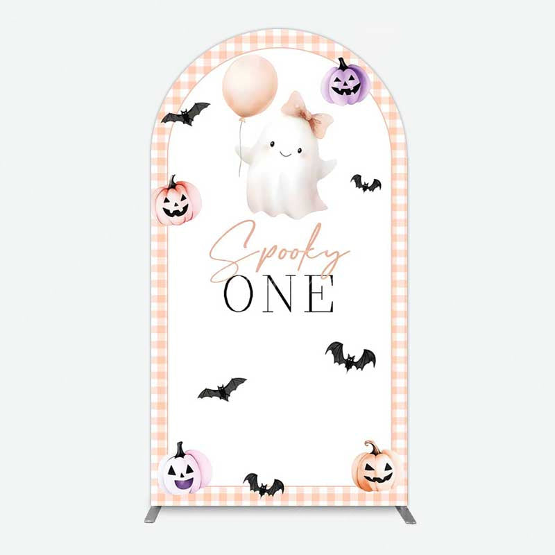 Aperturee Aperturee Spooky One Boo 1St Halloween Birthday Arch Backdrop