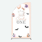 Aperturee Aperturee Spooky One Boo 1St Halloween Birthday Half Moon Arch Backdrop