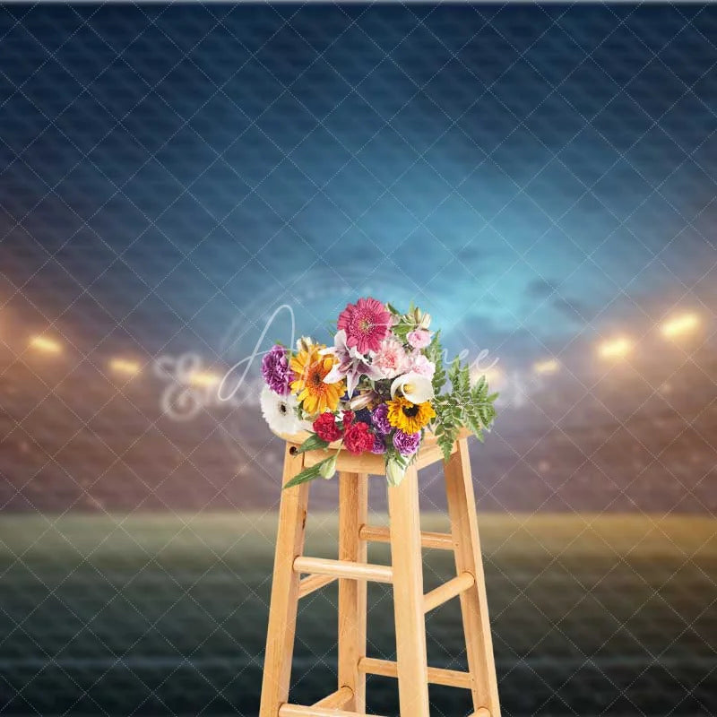 Aperturee - Aperturee Sports Stadium Night Game Backdrop Football Field Photography Background Energetic Arena Theme