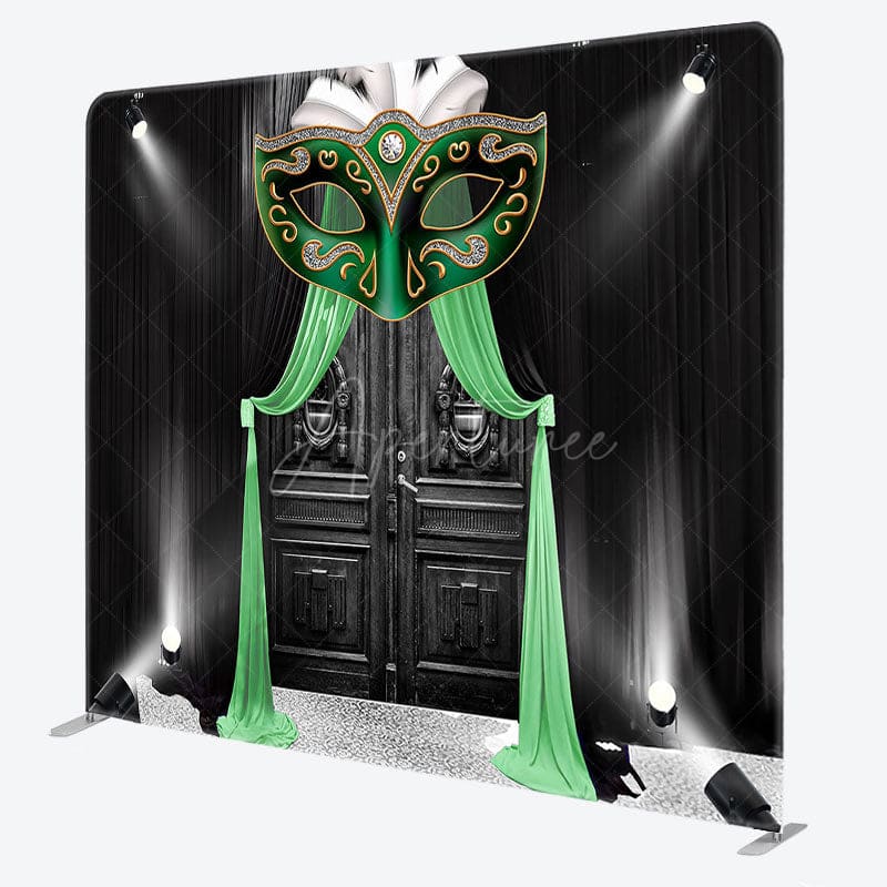 Aperturee - Aperturee Spotlight Black Door Masquerade Pillow Case Backdrop