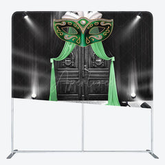 Aperturee - Aperturee Spotlight Black Door Masquerade Pillow Case Backdrop