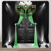 Aperturee - Aperturee Spotlight Black Door Masquerade Pillow Case Backdrop