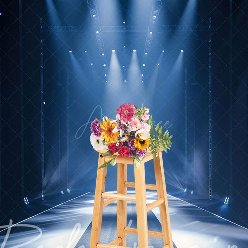 Aperturee - Aperturee Spotlight Dark Model Runway T Stage Photo Backdrop