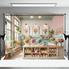 Aperturee - Aperturee Spring Bright Color Floral Fancy Room Photo Backdrop