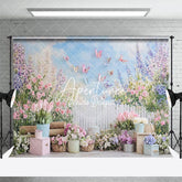 Aperturee - Aperturee Spring Flower Bouquet Display Photography Backdrop