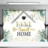 Aperturee - Aperturee Spring Greenery Sweet Home Key Housewarming Backdrop