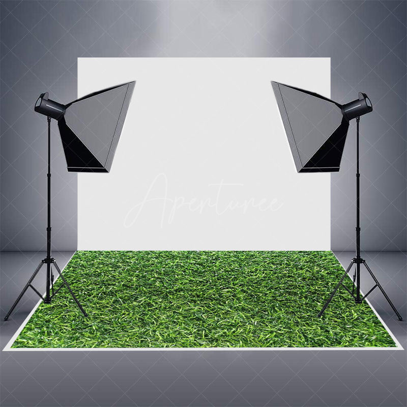 Aperturee - Aperturee Spring Natural Green Lawn Grass Rubber Floor Mat