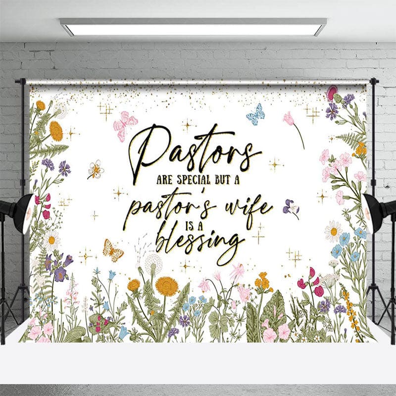 Aperturee - Aperturee Spring Wildflower Pastors Wife Appreciation Backdrop