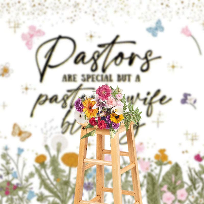 Aperturee - Aperturee Spring Wildflower Pastors Wife Appreciation Backdrop