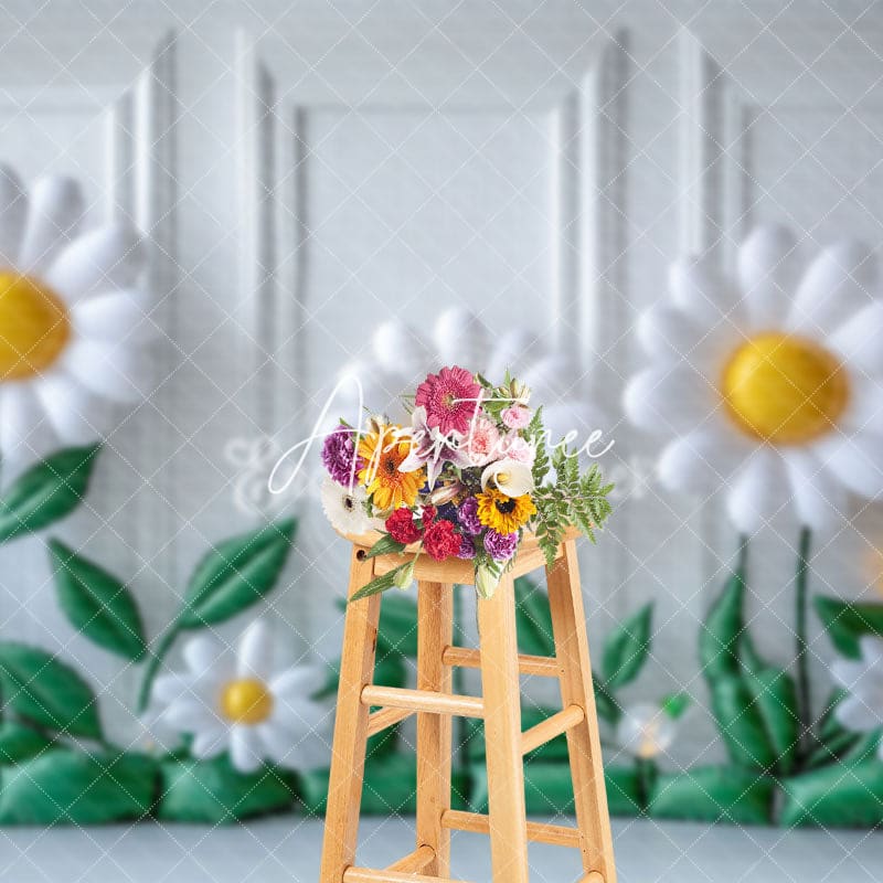 Aperturee - Aperturee Springtime Yellow Blossoms Spring Birthday Backdrop