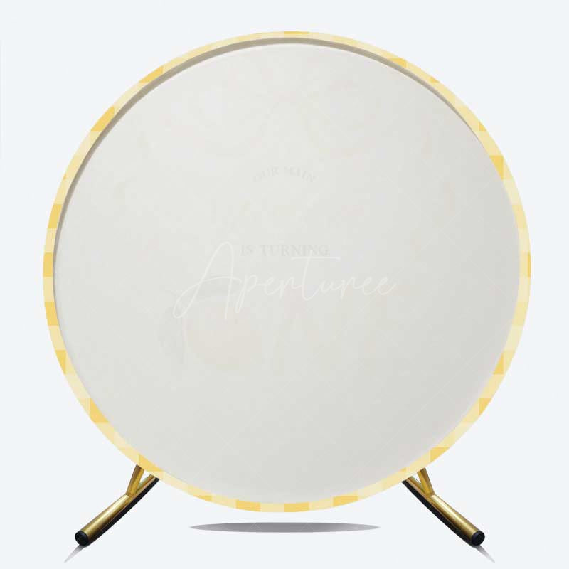 Aperturee Aperturee Squeeze Turning One Lemon Round Birthday Backdrop