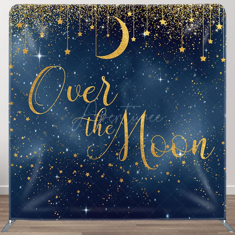 Aperturee - Aperturee Starlit Sky Over The Moon Square Tension Backdrop