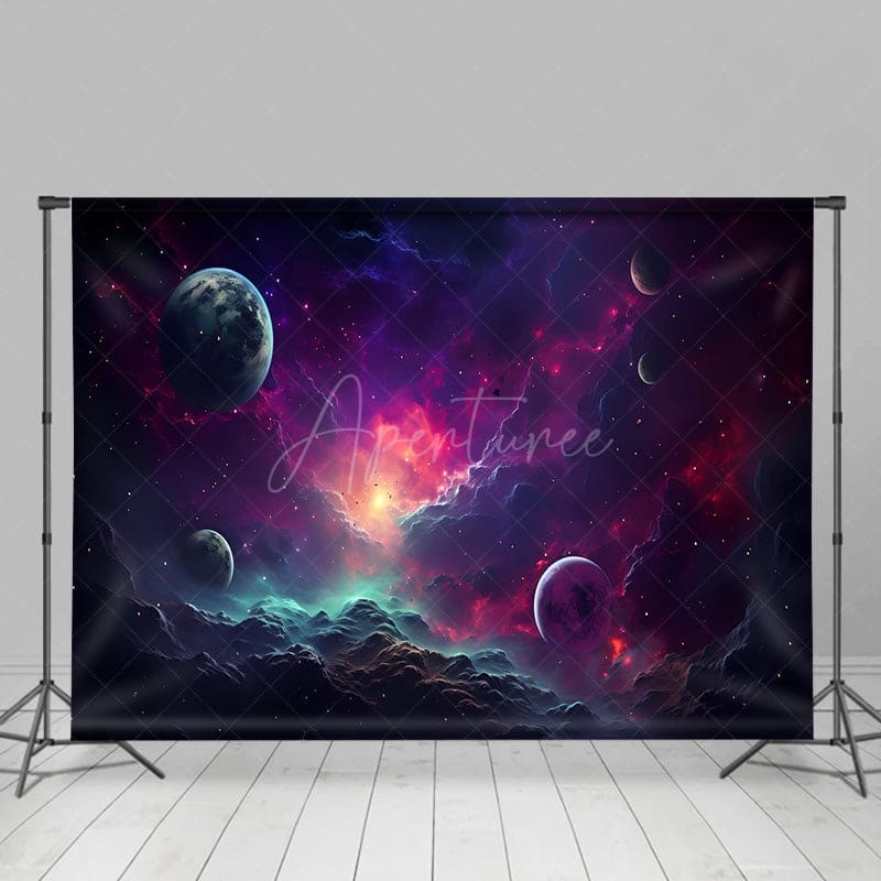 Aperturee - Aperturee Starlit Sky Science Fiction Photography Backdrop