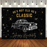 Aperturee - Aperturee Starry Car Hes Not Old Hes Classic Birthday Backdrop