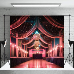 Aperturee - Aperturee Starry Dynamic Dance Hall Architecture Photo Backdrop