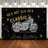 Aperturee - Aperturee Starry Motorcycle Hes Not Old Hes Classic Backdrop