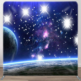Aperturee - Aperturee Starry Sky Earth Galaxy Square Double-Sided Backdrop
