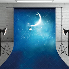 Aperturee - Aperturee Starry Sky Moon Lights Sweet Night Sweep Backdrop