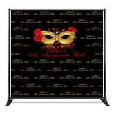Aperturee - Aperturee Step And Repeat Custom Masquerade Birthday Backdrop