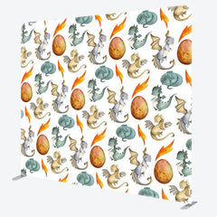Aperturee - Aperturee Step And Repeat Dinosaurs Eggs Pillow Case Backdrop