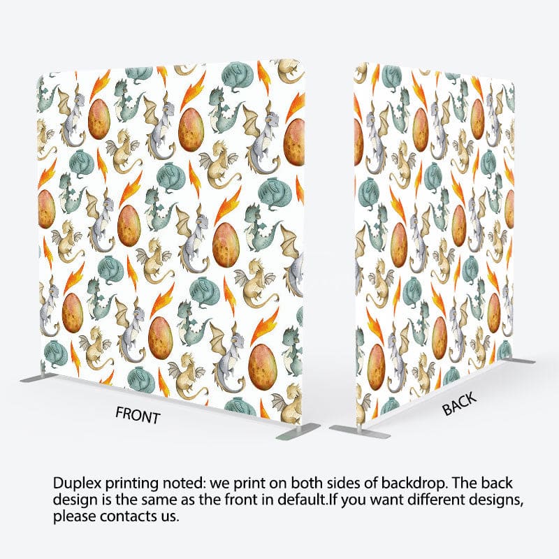 Aperturee - Aperturee Step And Repeat Dinosaurs Eggs Pillow Case Backdrop