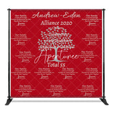 Aperturee - Aperturee Step And Repeat Red Custom Family Reunion Backdrop