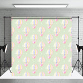 Aperturee - Aperturee Step Repeat Love Hot Air Balloon Cake Smash Backdrop
