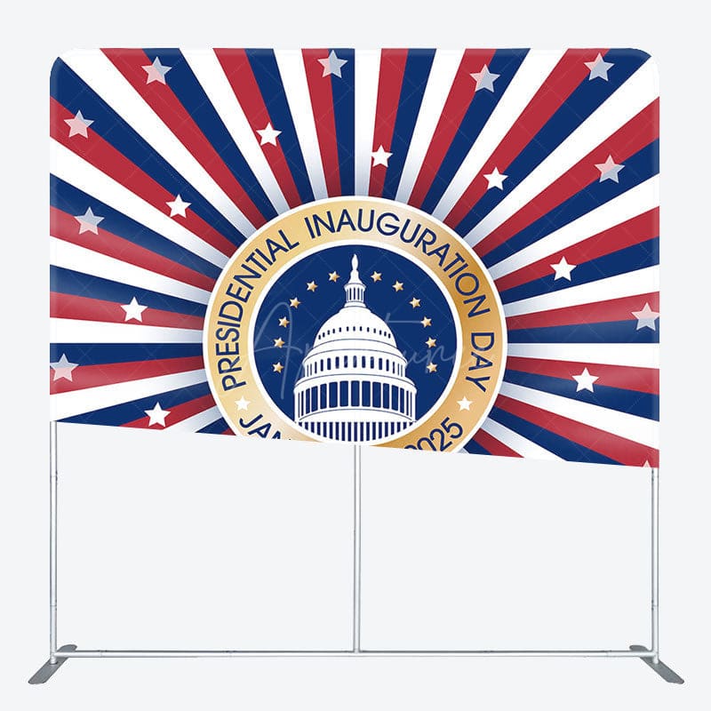Aperturee - Aperturee Stripe Stars Presidential Inauguration Day Backdrop