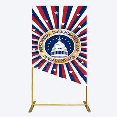 Aperturee - Aperturee Stripe White House Inauguration Day Rectangle Backdrop