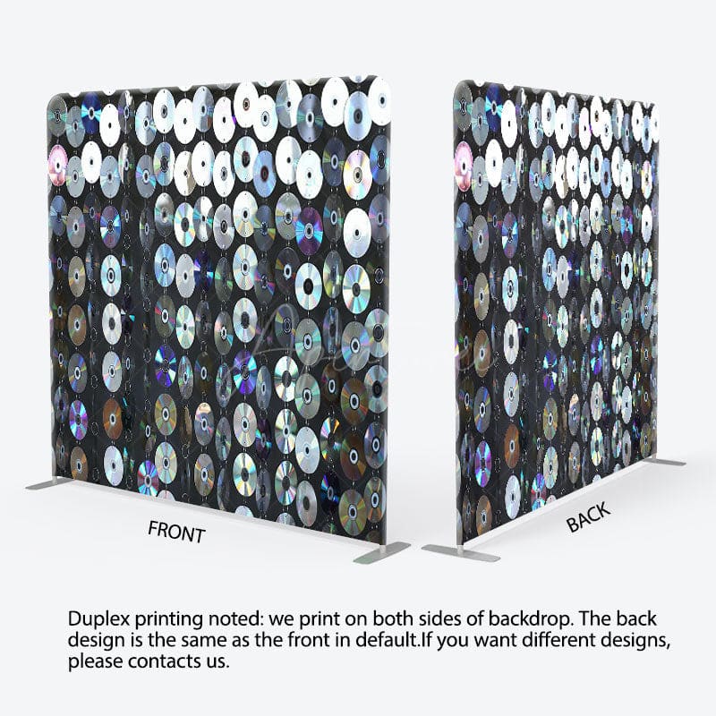 Aperturee - Aperturee Strung Disc Ornaments Musical Party Square Backdrop