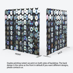 Aperturee - Aperturee Strung Disc Ornaments Musical Party Square Backdrop