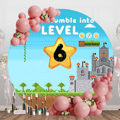 Aperturee - Aperturee Stumble Into Level 6 Circle Happy Birthday Backdrop