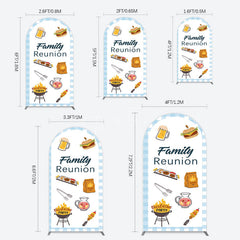 Aperturee - Aperturee Summer Picnic Barbecue Family Reunion Arch Backdrop
