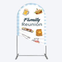 Aperturee - Aperturee Summer Picnic Barbecue Family Reunion Arch Backdrop