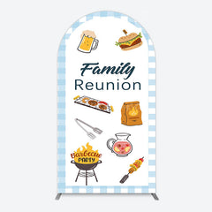 Aperturee - Aperturee Summer Picnic Barbecue Family Reunion Arch Backdrop
