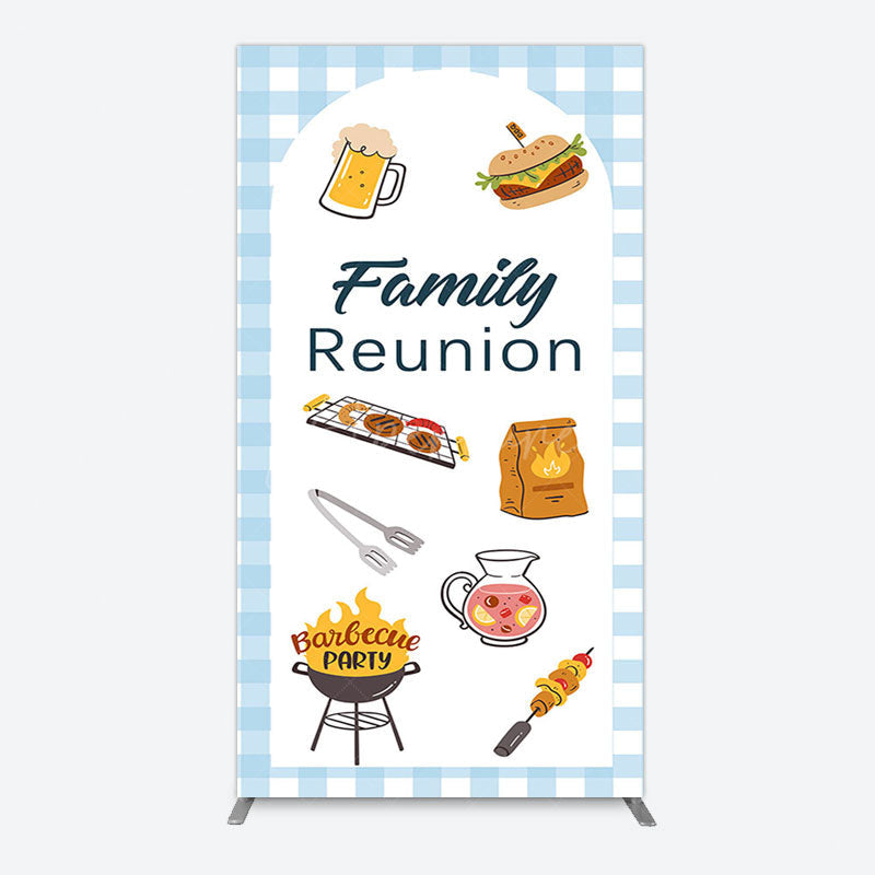 Aperturee - Aperturee Summer Picnic Barbecue Family Reunion Rectangle Backdrop